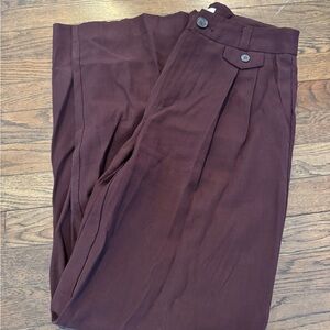 a new day Women's Rich Brown Pleated Trousers